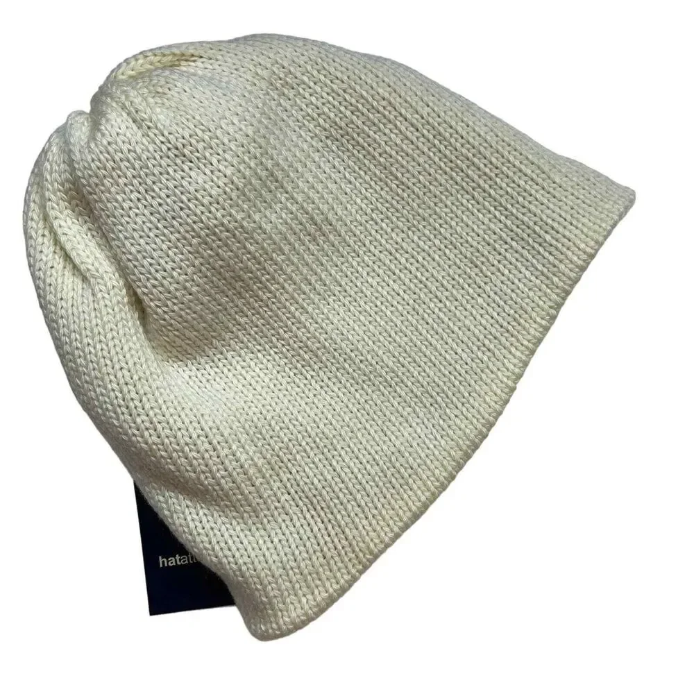 Hat Attack Reversible‎ Tipped Beanie Natural New